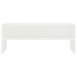 Berkfield Home TV Cabinet White 100x40x40 cm Engineered Wood - Size: 100 x 40 x 40 cm - thumbnail 4