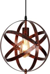 Goeco Vintage Pendant Light, Retro Chandelier Ceiling Lights, E27 Base 30cm in Bronze - thumbnail 1