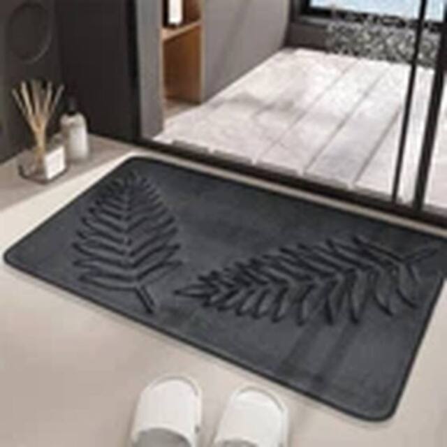 Havendro Dark Grey S Size Bath Mat Non Slip Mat Bathroom Rug Toilet Mats - image 1