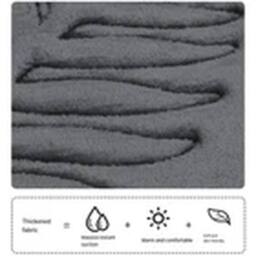 Havendro Dark Grey S Size Bath Mat Non Slip Mat Bathroom Rug Toilet Mats - thumbnail 3