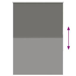 Berkfield Home Roller Blind Blackout Grey 90x130 cm Fabric Width 85.7 cm Polyester - thumbnail 5