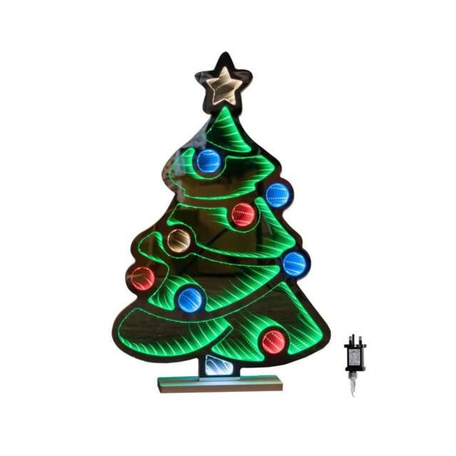 Samuel Alexander 60cm Light up Tree Infinity Decoration with Multi-Coloured LEDs - image 1