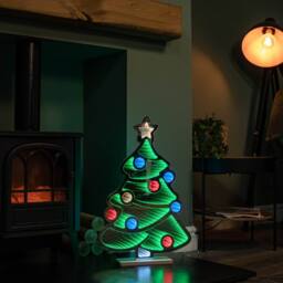 Samuel Alexander 60cm Light up Tree Infinity Decoration with Multi-Coloured LEDs - thumbnail 3