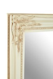 Orsina Stunning Gold Finish Wall Mirror, Decorative Functional Hallway Mirror For Livingroom, Elegant Modern Mirror in White - thumbnail 3