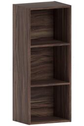 Home Discount Vida Designs Oxford 3 Tier Cube Bookcase Space-saving Storage in Walnut - thumbnail 6