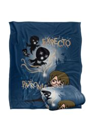 Warner Brothers Harry Potter Expecto Patronum Chibi Potter Blanket 152 x 127 cm in White - thumbnail 2