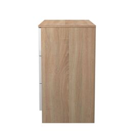 Ready Assembled 2 U Lucca 3 Drawer Chest (Ready Assembled) in Light Oak - Size: Medium - thumbnail 3