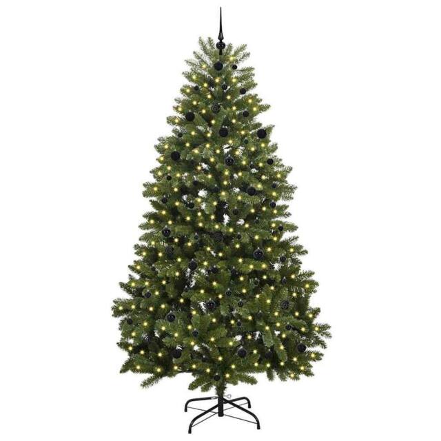 Berkfield Home Elegant Artificial Christmas Tree with Stand Green 240 cm PVC and - image 1