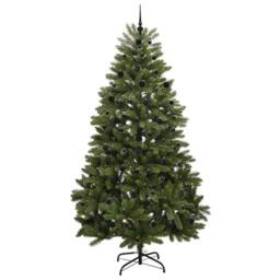 Berkfield Home Elegant Artificial Christmas Tree with Stand Green 240 cm PVC and - thumbnail 4