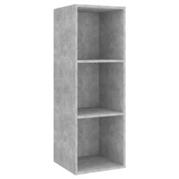 Berkfield Home Practical 3 Piece TV Cabinet Set Concrete Grey Engineered Wood - thumbnail 4