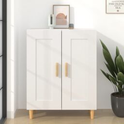 Berkfield Home Sideboard White 69.5x34x90 cm Engineered Wood - thumbnail 1