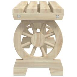Berkfield Home Beautiful Garden Bench 115 cm Solid Wood Fir in Light Oak - thumbnail 5