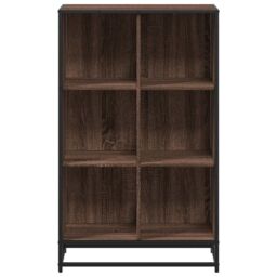 Berkfield Home Book Cabinet Brown Oak 65.5x33x107.5 cm Engineered Wood - thumbnail 4