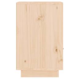 Berkfield Home Beautiful Bedside Cabinet 40x34x55 cm Solid Wood Pine in Light Tan - Size: 40 x 34 x 55 cm - thumbnail 7