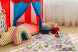 RugsX Rebel Roads Rug in Pink - Size: 95 cm x 133 cm - thumbnail 3