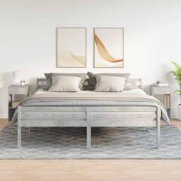 Berkfield Home Bedside Cabinets with Drawer 2 pcs Concrete Grey 35x34x66.5 cm - thumbnail 3