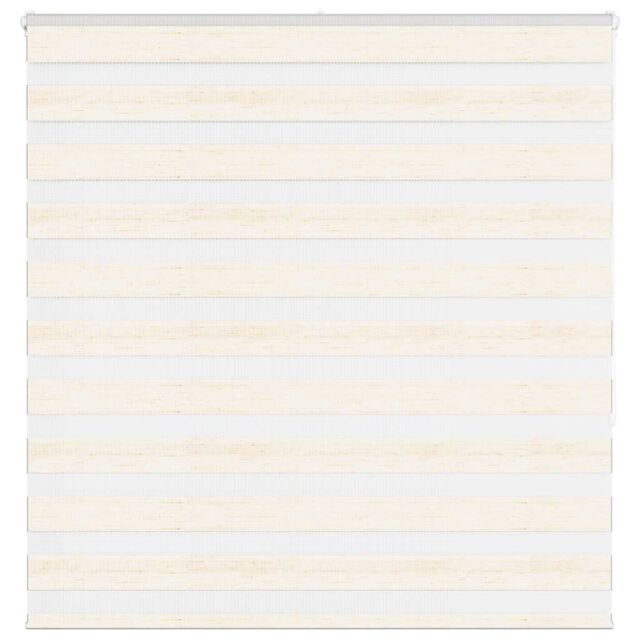 Berkfield Home Zebra Blind Marble Beige 140x150 cm Fabric Width 135.9 cm Polyester - image 1