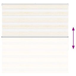 Berkfield Home Zebra Blind Marble Beige 140x150 cm Fabric Width 135.9 cm Polyester - thumbnail 5