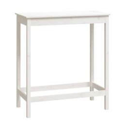 Berkfield Home Bar Table White 100x50x110 cm Solid Wood Pine - Size: 100 x 50 x 110 cm - thumbnail 1