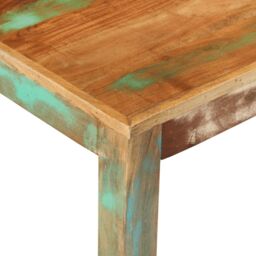 Berkfield Home Coffee Table 100x55x45 cm Solid Wood Reclaimed in Black - Size: 100 x 55 x 45 cm - thumbnail 5