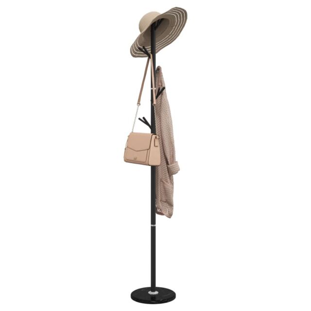 Berkfield Home Coat Stand Black 175 cm Powder-coated Iron - image 1