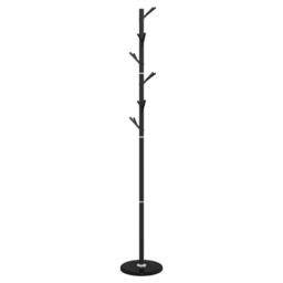 Berkfield Home Coat Stand Black 175 cm Powder-coated Iron - thumbnail 5