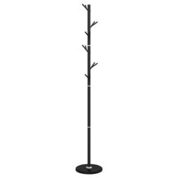 Berkfield Home Coat Stand Black 175 cm Powder-coated Iron - thumbnail 6