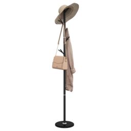 Berkfield Home Coat Stand Black 175 cm Powder-coated Iron