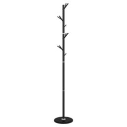 Berkfield Home Coat Stand Black 175 cm Powder-coated Iron - thumbnail 2