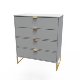 Ready Assembled 2 U Tamworth 4 Drawer Chest (Ready Assembled) in Dark Grey - thumbnail 5