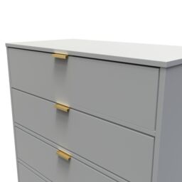 Ready Assembled 2 U Tamworth 4 Drawer Chest (Ready Assembled) in Dark Grey - thumbnail 7