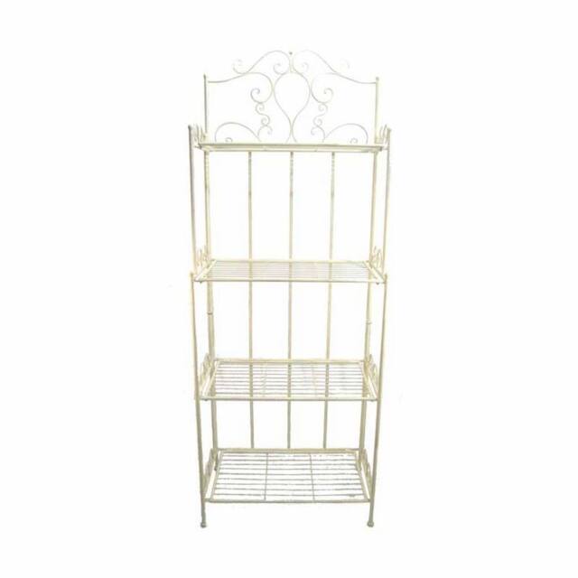 Ascalon Design Ltd Blais Bakers Rack - Plant Stand - 4T - L60 x W33 x H160 cm - Cream - image 1