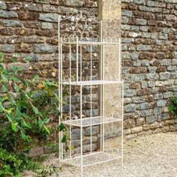 Ascalon Design Ltd Blais Bakers Rack - Plant Stand - 4T - L60 x W33 x H160 cm - Cream - thumbnail 2