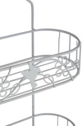 Orsina Paradise 2 Tier Soap Dish Shower Caddy in White - thumbnail 2