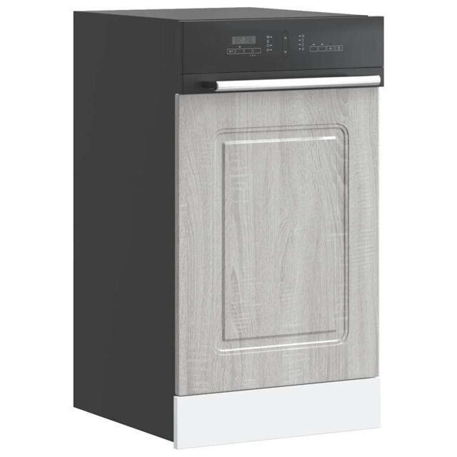 Berkfield Home Dishwasher Panel¬†Kalmar¬†Grey Sonoma 45x1.5x67 cm Engineered Wood in Grey - image 1