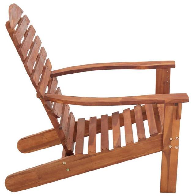 Berkfield Home Durable Adirondack Chair Solid Acacia Wood in Brown - image 1