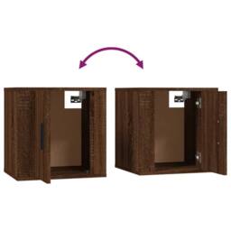 Berkfield Home Wall Mounted TV Cabinets 2 pcs Brown Oak 40x34.5x40 cm - thumbnail 8
