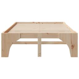 Berkfield Home Floor Bed Frame with Storage Brown 120 x 190 cm Pine wood in Natural - thumbnail 5