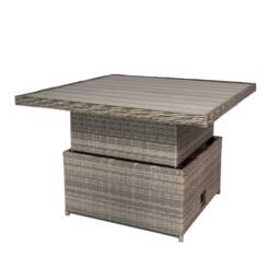 RayGar Verona 7 Seater Rattan Corner Set Adjustable Table Outdoor Polyrattan in Grey - Size: 1 Pack - thumbnail 8
