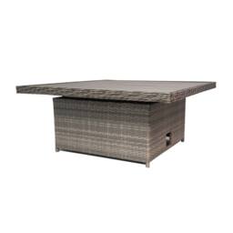 RayGar Verona 7 Seater Rattan Corner Set Adjustable Table Outdoor Polyrattan in Grey - Size: 1 Pack - thumbnail 9
