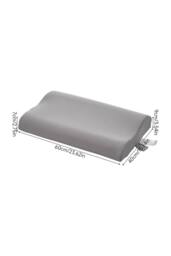 Living and Home Cooling Memory Foam Pillow with Removable Cover in Grey - thumbnail 6