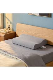 Living and Home Cooling Memory Foam Pillow with Removable Cover in Grey - thumbnail 1