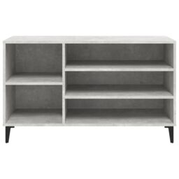 Berkfield Home Shoe Cabinet Concrete Grey 102x36x60 cm Engineered Wood - Size: 102 x 36 x 60 cm - thumbnail 5
