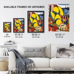 "Artery8 Trees Urban Landscape Henry Lyman Sayen Wall Art Poster Print - Size: W12"" x H16""" - thumbnail 3