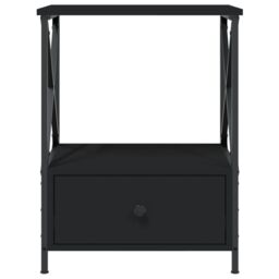 Berkfield Home Bedside Tables 2 pcs Black 50x41x65 cm Engineered Wood - Size: 50 x 41 x 65 cm - thumbnail 6
