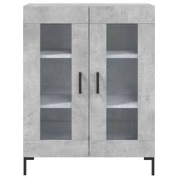 Berkfield Home Highboard Concrete Grey 69.5x34x180 cm Engineered Wood - thumbnail 8