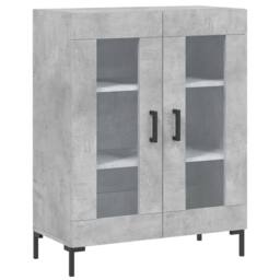 Berkfield Home Highboard Concrete Grey 69.5x34x180 cm Engineered Wood - thumbnail 7