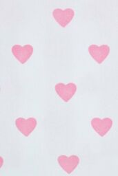 Homescapes Pink Love Hearts Ready Made Eyelet Curtain Pair - Size: 117 cm width x 137 cm drop - thumbnail 5