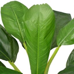 Berkfield Home Artificial Banana Tree Plant with Pot 150 cm Green - thumbnail 2