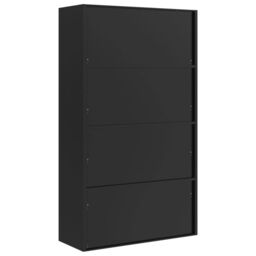 Berkfield Home File Cabinet Black 105x40x180 cm Steel - Size: 105 x 40 x 180 cm - thumbnail 6